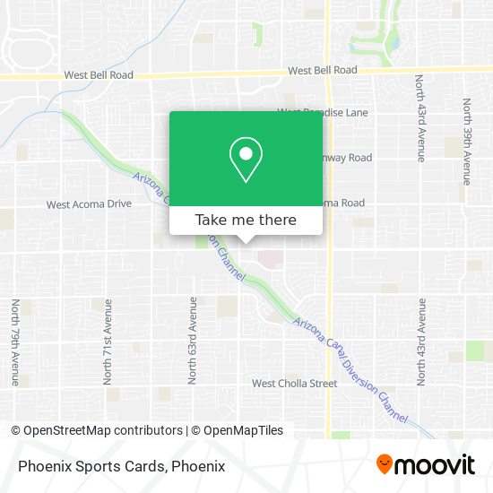 Phoenix Sports Cards map