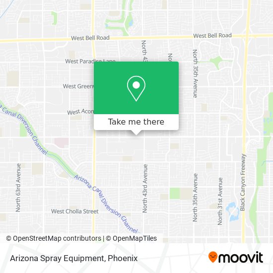Mapa de Arizona Spray Equipment