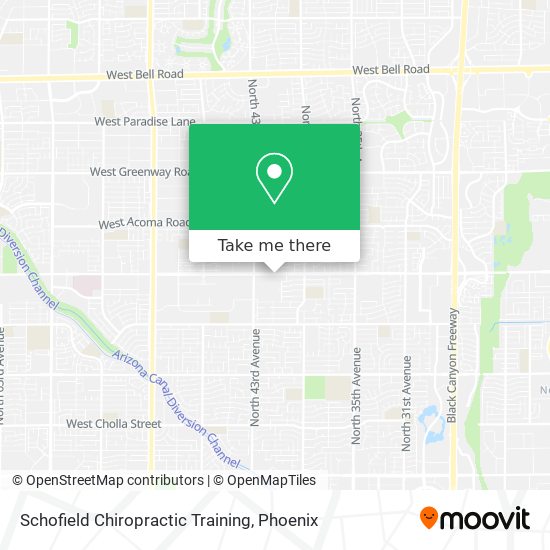 Schofield Chiropractic Training map