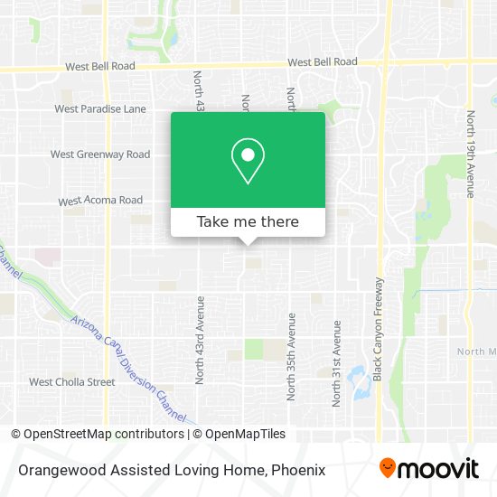 Orangewood Assisted Loving Home map