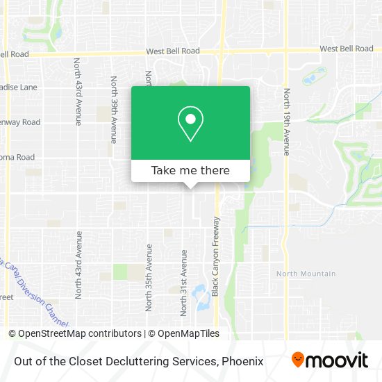 Mapa de Out of the Closet Decluttering Services