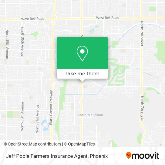 Mapa de Jeff Poole Farmers Insurance Agent