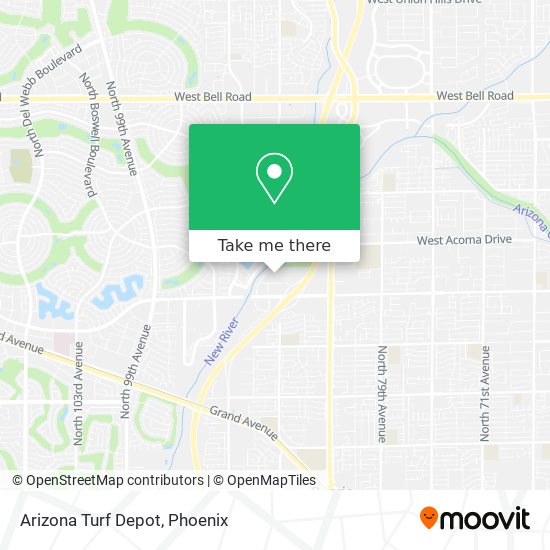 Mapa de Arizona Turf Depot