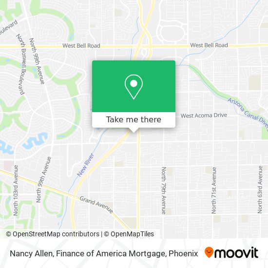 Nancy Allen, Finance of America Mortgage map