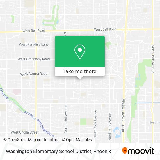 Mapa de Washington Elementary School District