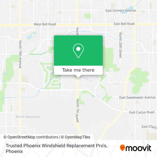 Mapa de Trusted Phoenix Windshield Replacement Pro's