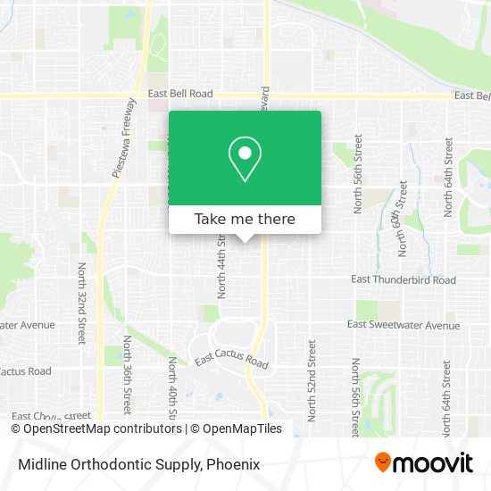 Mapa de Midline Orthodontic Supply