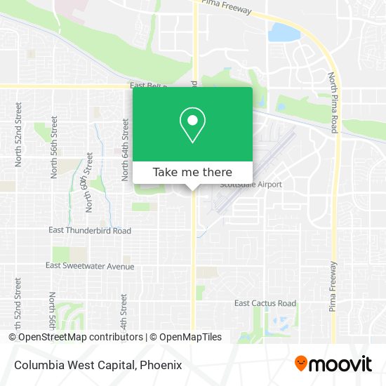 Columbia West Capital map