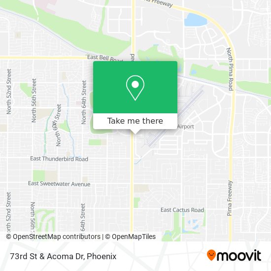 73rd St & Acoma Dr map