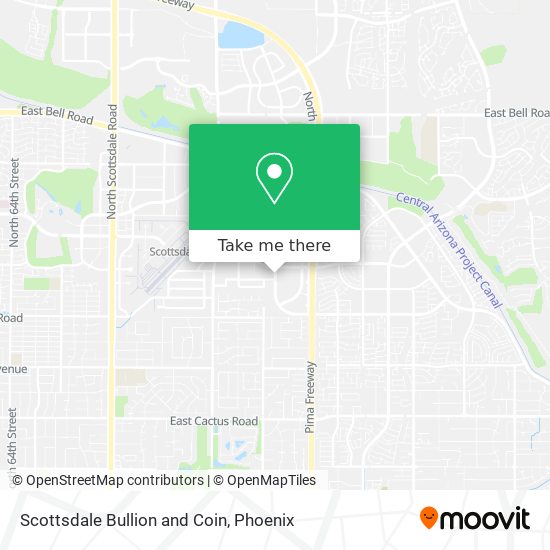 Scottsdale Bullion and Coin map