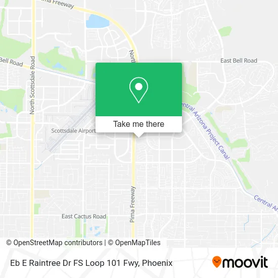 Eb E Raintree Dr FS Loop 101 Fwy map