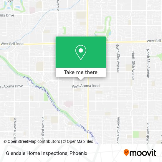 Mapa de Glendale Home Inspections