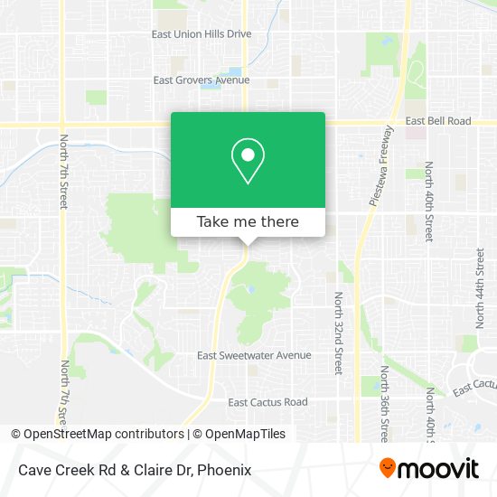 Cave Creek Rd & Claire Dr map