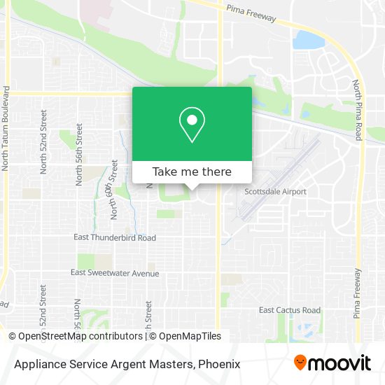 Mapa de Appliance Service Argent Masters