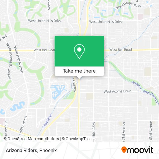 Arizona Riders map