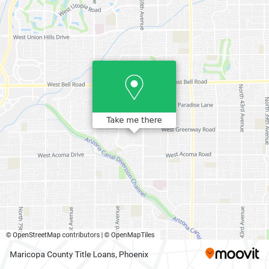 Maricopa County Title Loans map