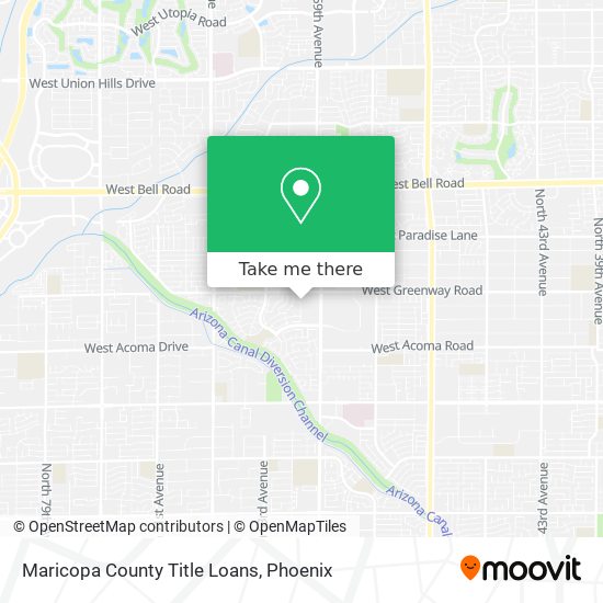 Mapa de Maricopa County Title Loans