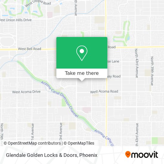 Mapa de Glendale Golden Locks & Doors