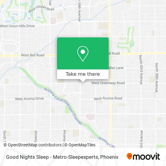 Mapa de Good Nights Sleep - Metro-Sleepexperts