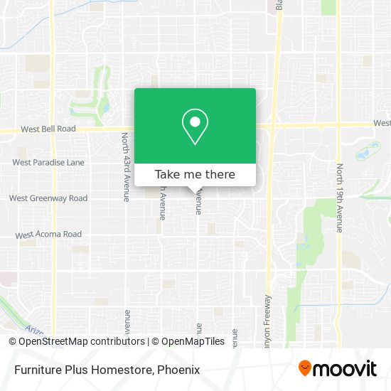 Mapa de Furniture Plus Homestore