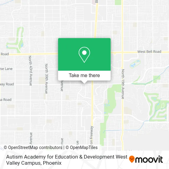 Autism Academy for Education & Development West Valley Campus map