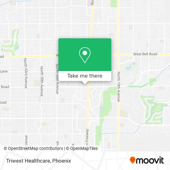 Triwest Healthcare map