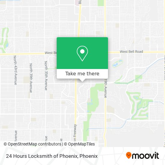 24 Hours Locksmith of Phoenix map