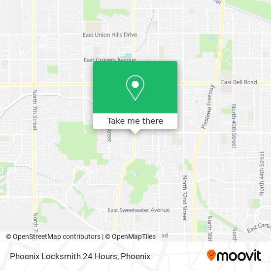 Phoenix Locksmith 24 Hours map