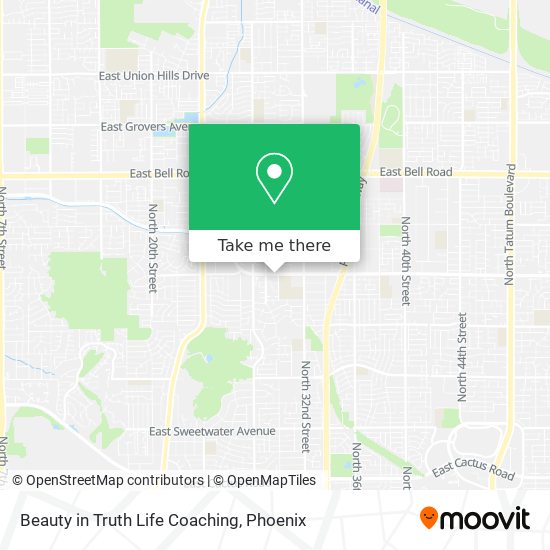 Beauty in Truth Life Coaching map