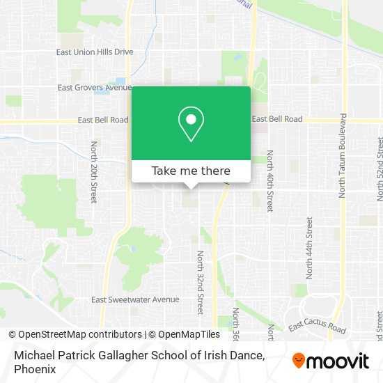 Mapa de Michael Patrick Gallagher School of Irish Dance