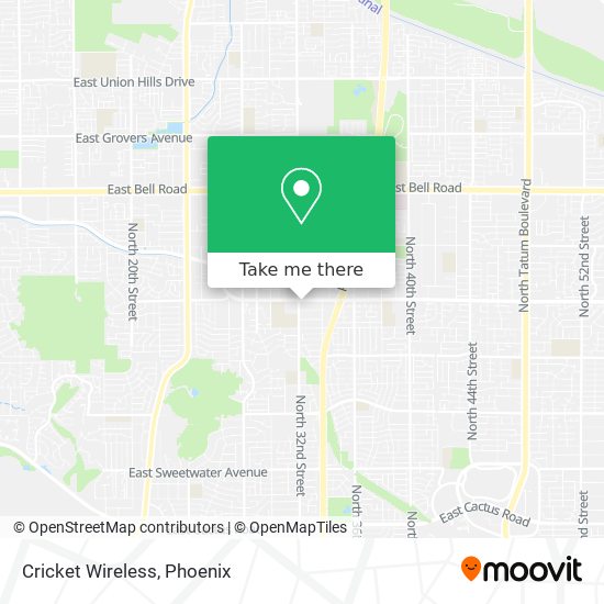 Cricket Wireless map