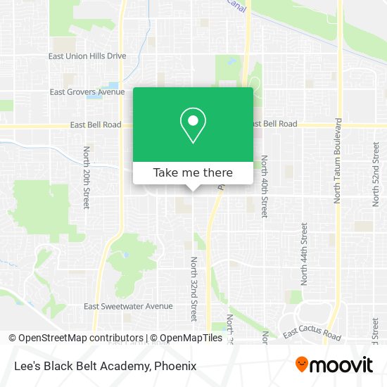 Lee's Black Belt Academy map