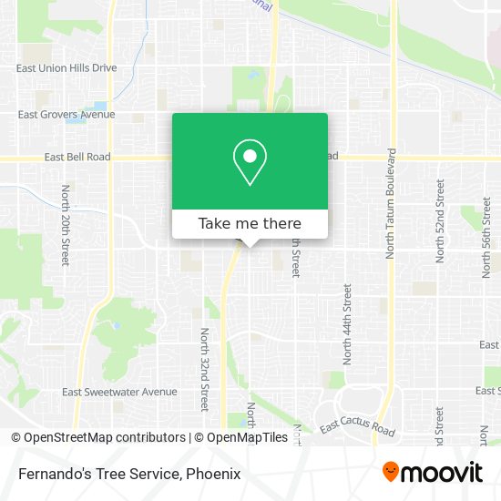 Fernando's Tree Service map