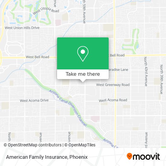 Mapa de American Family Insurance