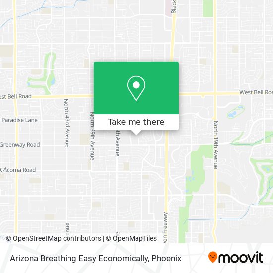 Arizona Breathing Easy Economically map