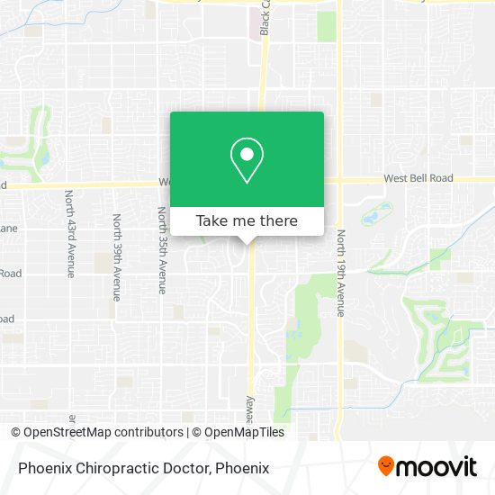 Phoenix Chiropractic Doctor map
