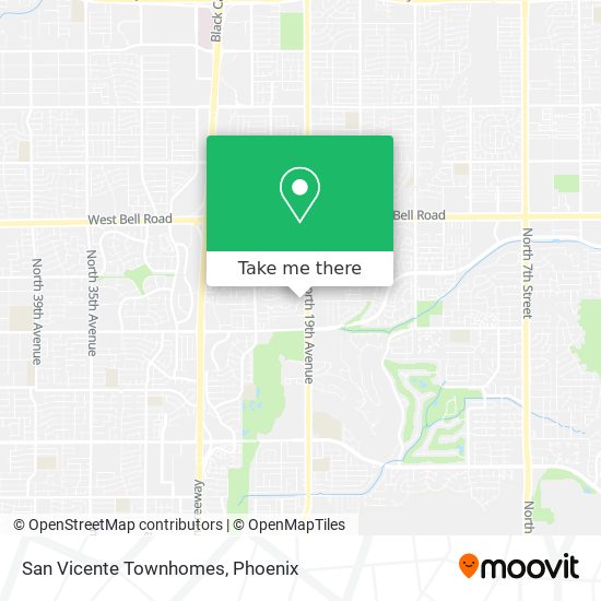 San Vicente Townhomes map