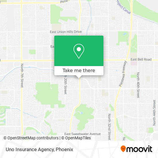 Uno Insurance Agency map