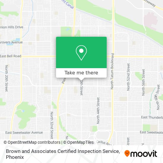 Brown and Associates Certified Inspection Service map