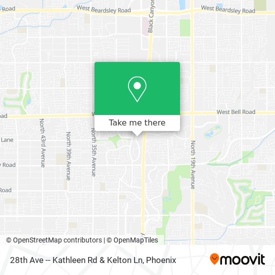 28th Ave -- Kathleen Rd & Kelton Ln map