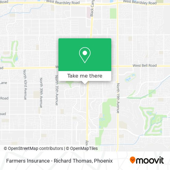 Farmers Insurance - Richard Thomas map