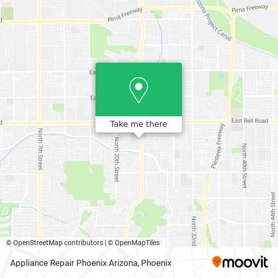 Appliance Repair Phoenix Arizona map