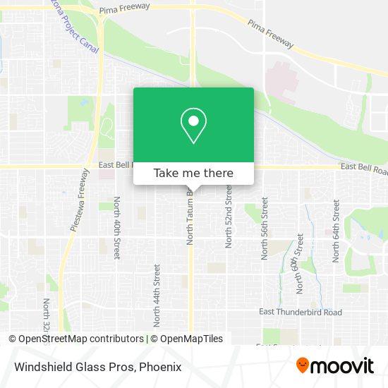 Windshield Glass Pros map