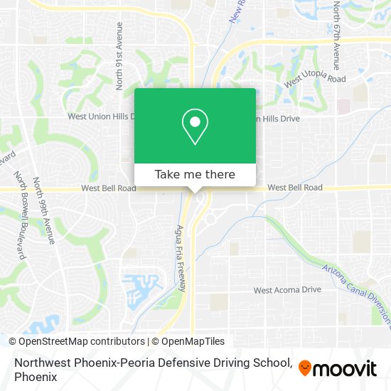 Mapa de Northwest Phoenix-Peoria Defensive Driving School