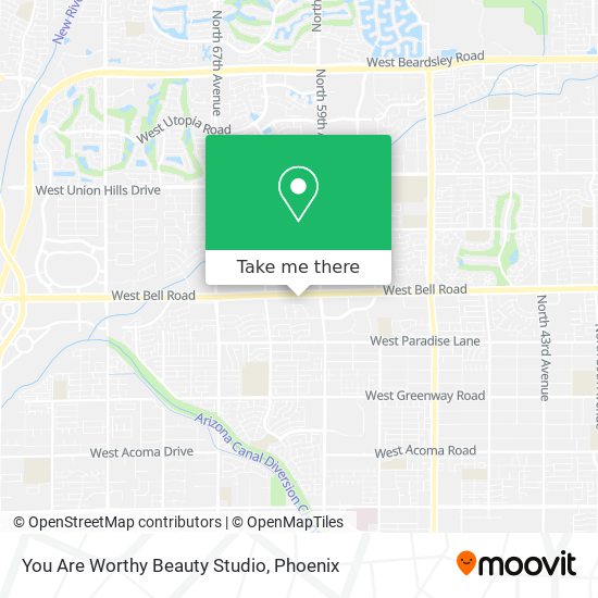 You Are Worthy Beauty Studio map