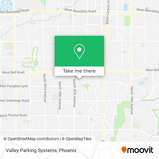 Mapa de Valley Parking Systems