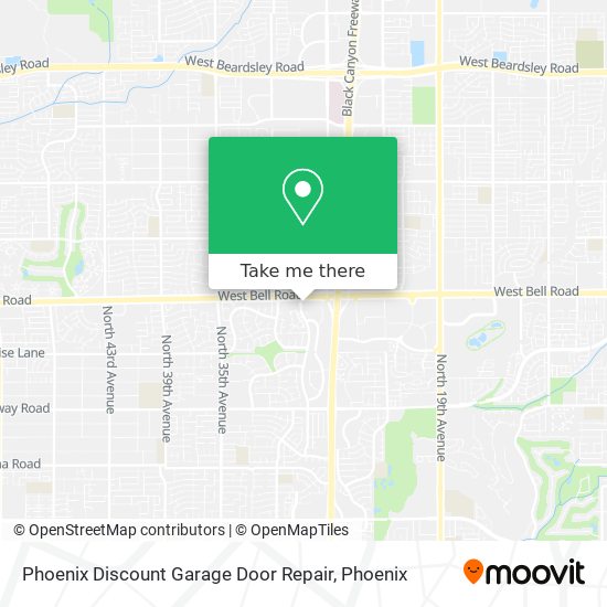 Mapa de Phoenix Discount Garage Door Repair