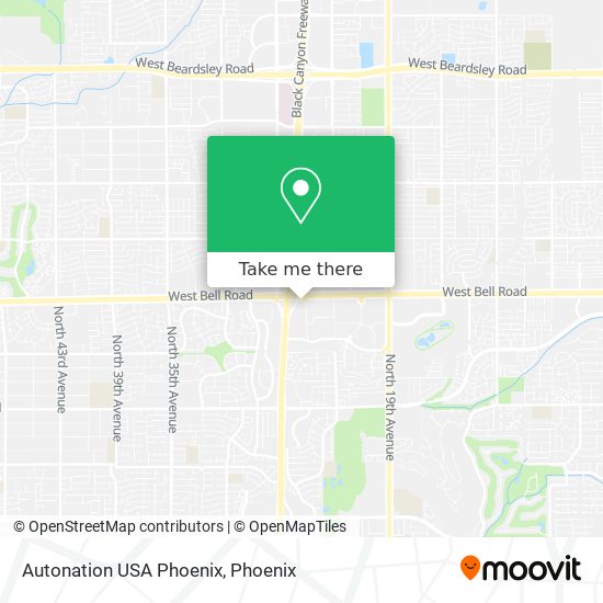 Autonation USA Phoenix map