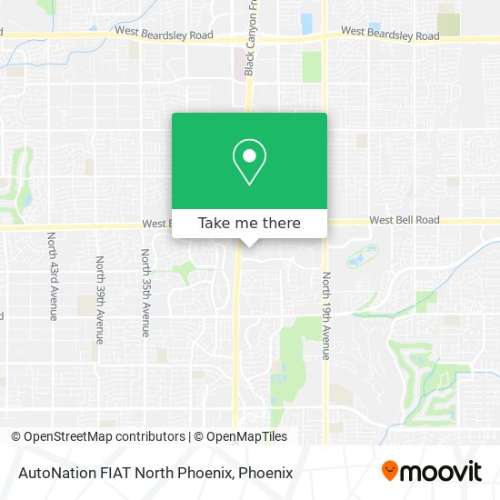 Mapa de AutoNation FIAT North Phoenix