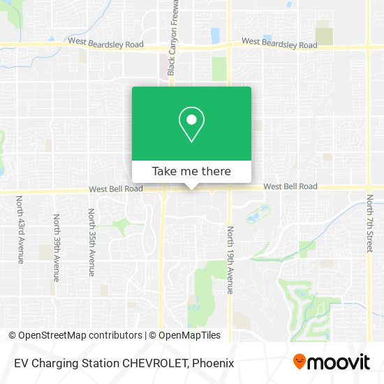 Mapa de EV Charging Station CHEVROLET